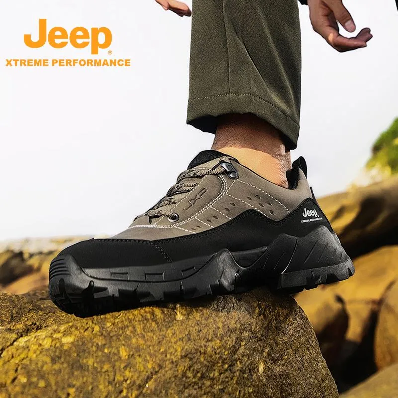 Jeep Slip-Resistant Low-Top Hiking Shoes Men's-5