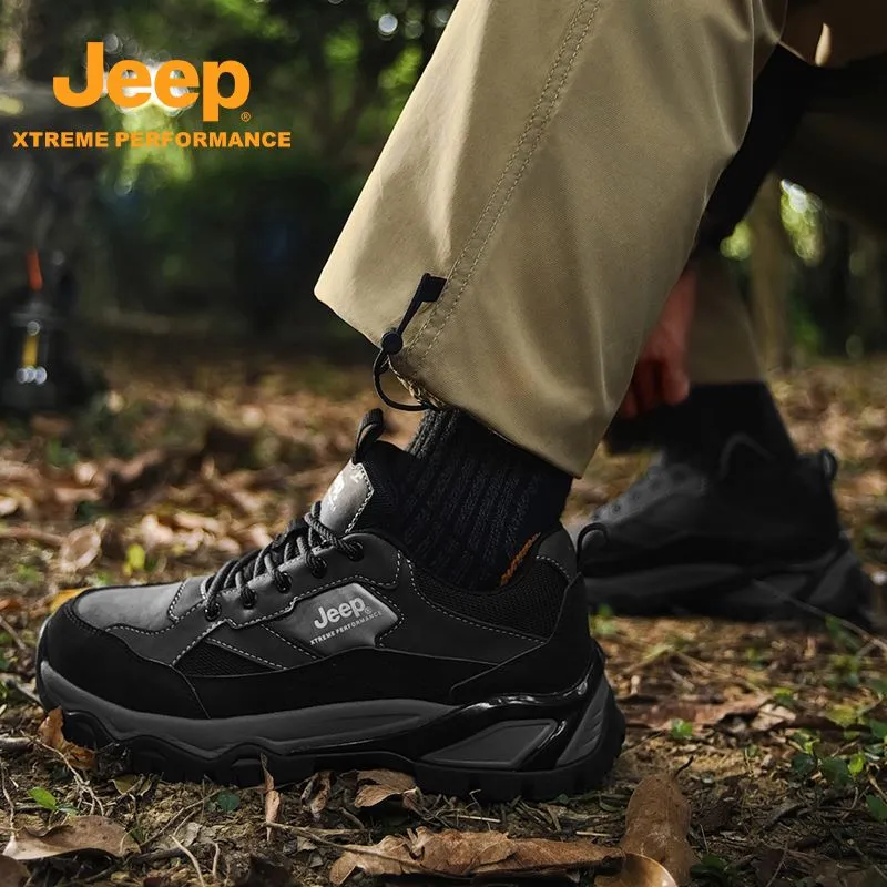 Jeep Slip-Resistant Low-Top Trekking Shoes Men's-6