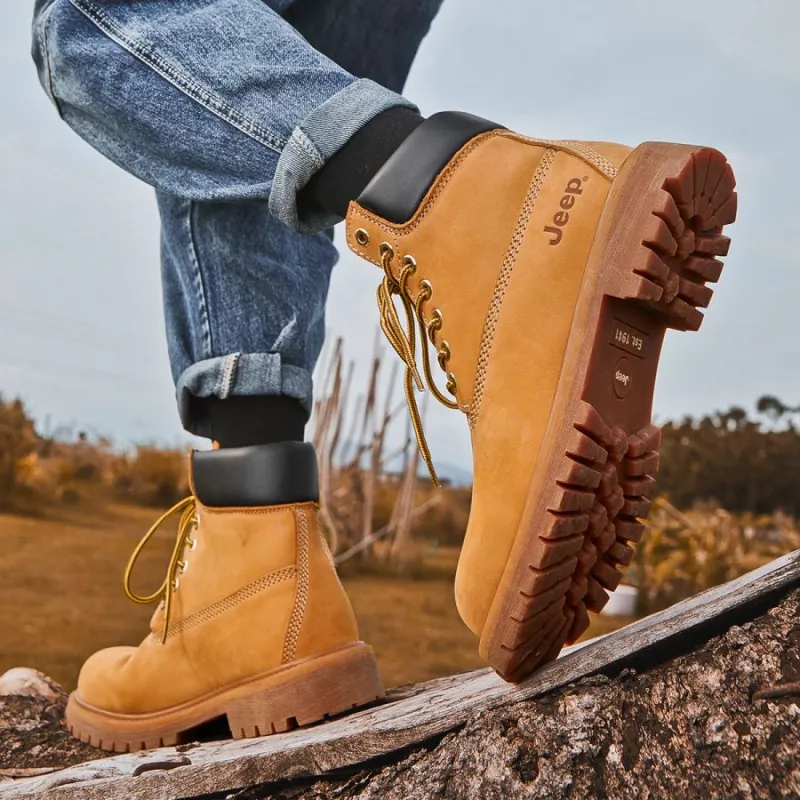 Jeep Outdoor British Style Short Martin Boot Unisex-7
