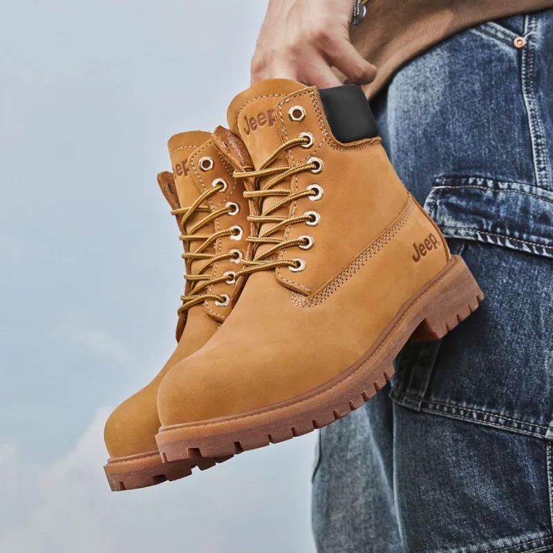 Jeep Outdoor British Style Short Martin Boot Unisex-5