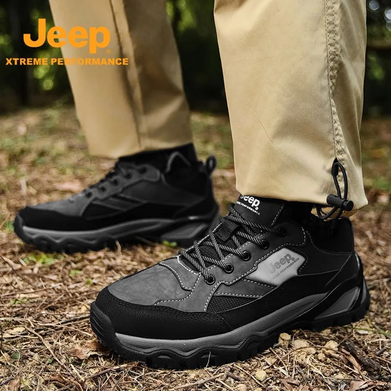 Jeep Slip-Resistant Low-Top Trekking Shoes Men's-7
