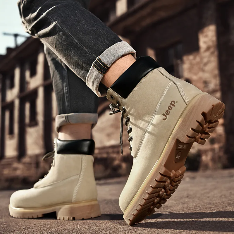 Jeep Outdoor British Style Short Martin Boot Unisex-21