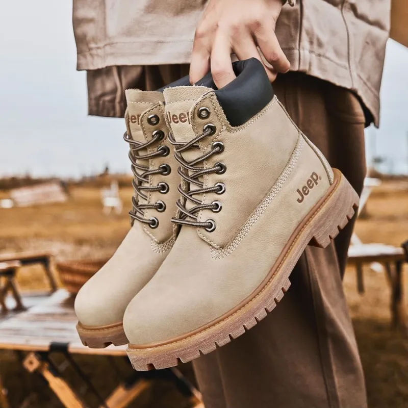 Jeep Outdoor British Style Short Martin Boot Unisex-13