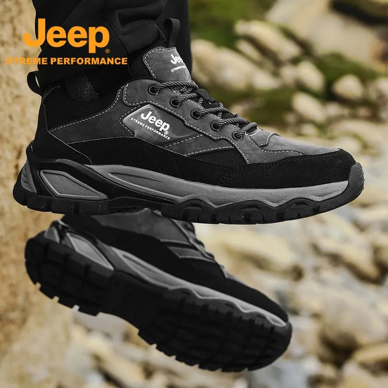 Jeep Slip-Resistant Low-Top Trekking Shoes Men's-5