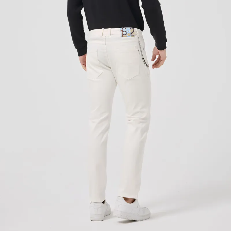 DAVID NAMAN Jeans Men White-3
