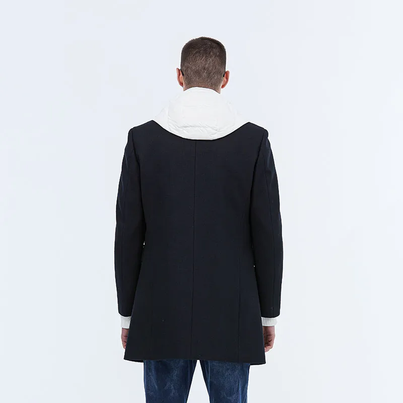 DAVID NAMAN Coats Men Black-7