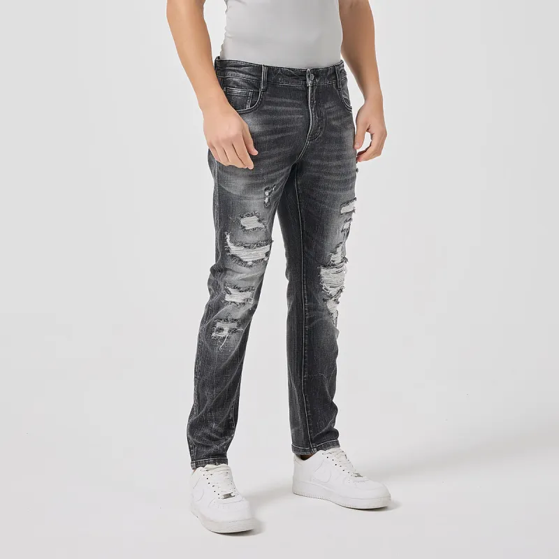 DAVID NAMAN Jeans Men Black-4