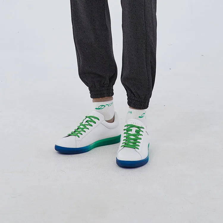 DAVID NAMAN Low Top Skateboard Shoes Men's White-9