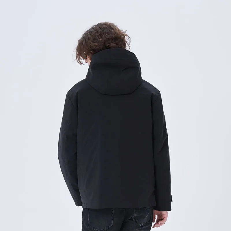 DAVID NAMAN Down Jacket Men's Black-3