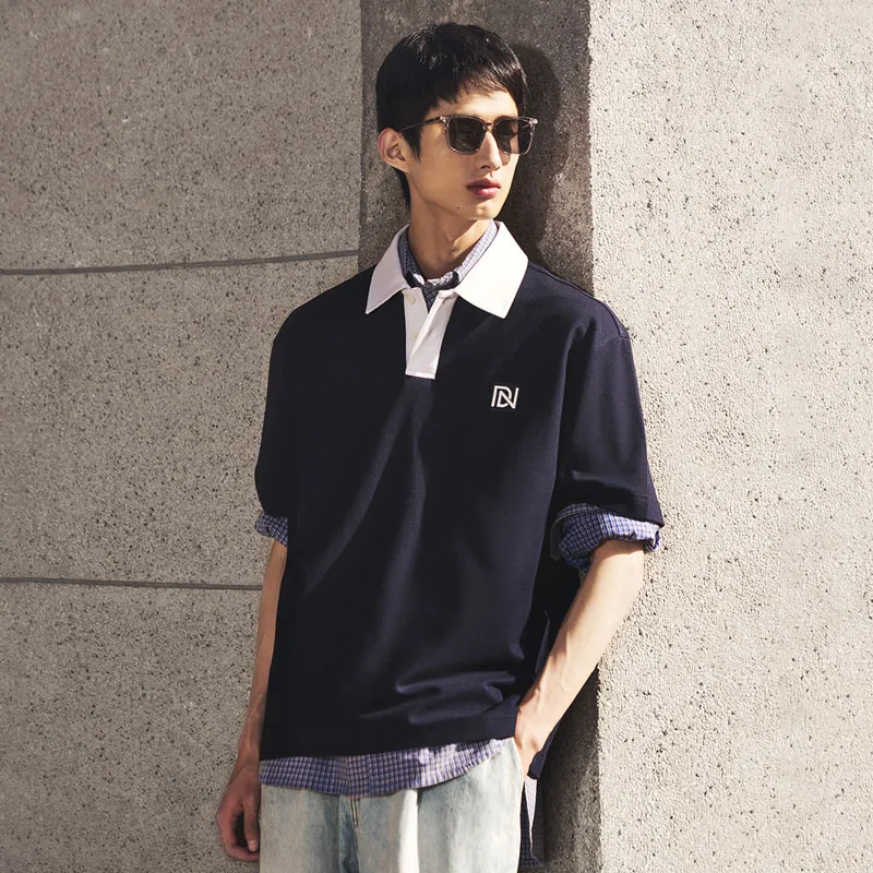 DAVID NAMAN Polo Shirt, Celebrity Same Style Men's-43