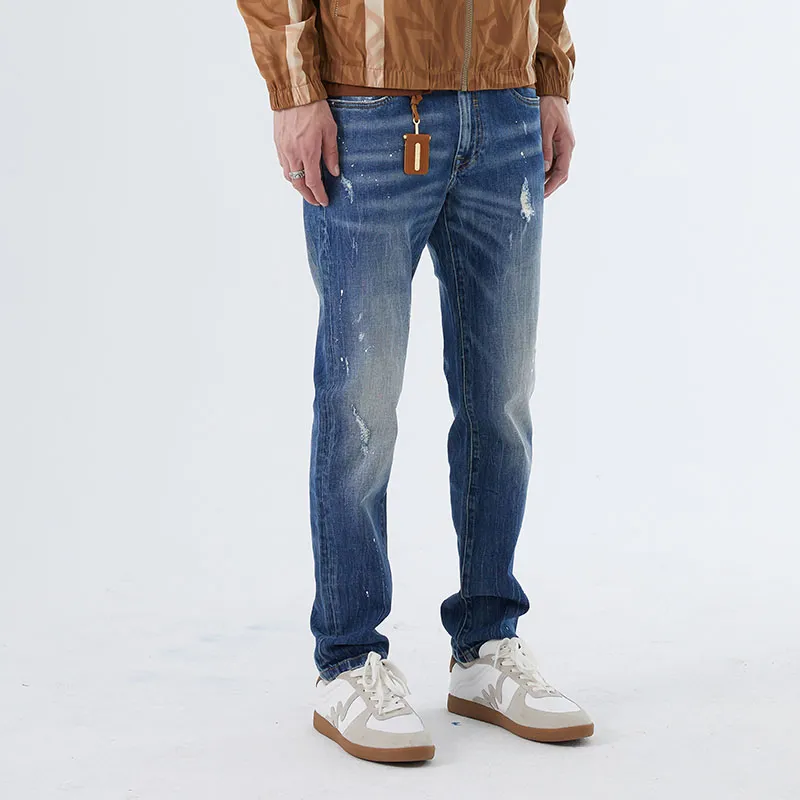 DAVID NAMAN Jeans Men Denim Blue-6