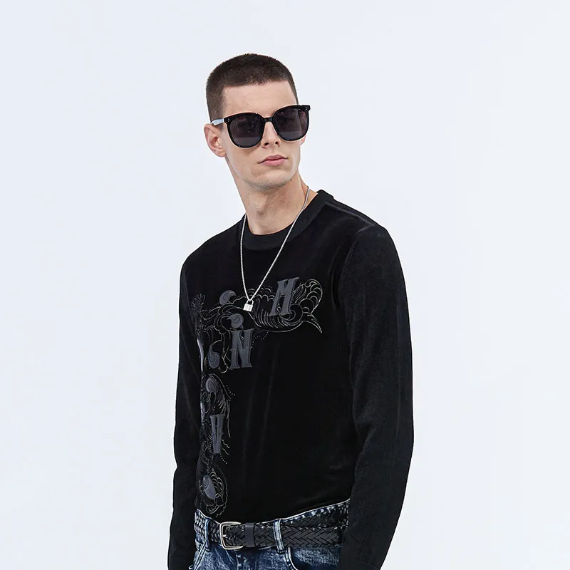 DAVID NAMAN Sweaters Men Black-4