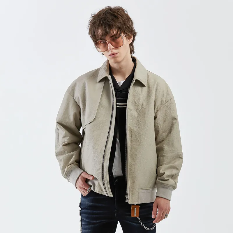 DAVID NAMAN Leather Jackets Men Ecru-2