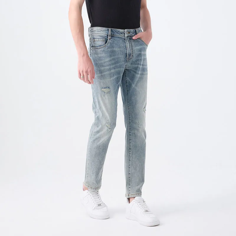 DAVID NAMAN SS24 Jeans Men's Light Blue-5