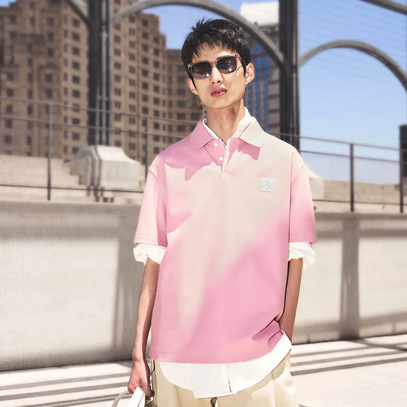 DAVID NAMAN Polo Shirt, Celebrity Same Style Men's-33