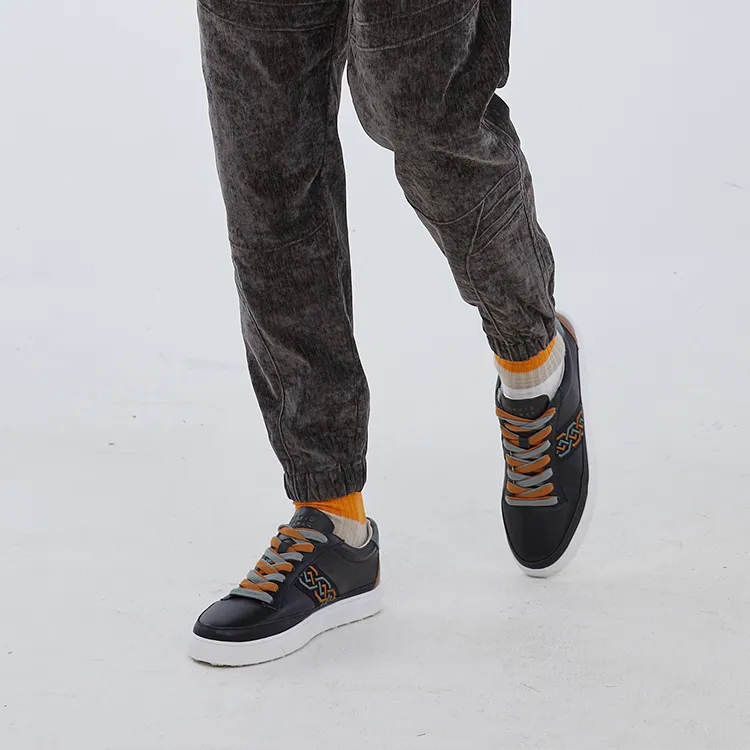 DAVID NAMAN Stylish Skateboarding Shoes Men's Black-10