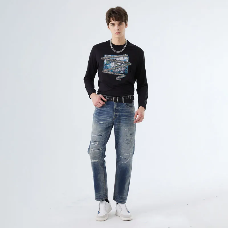 DAVID NAMAN Jeans Men Denim Blue-2