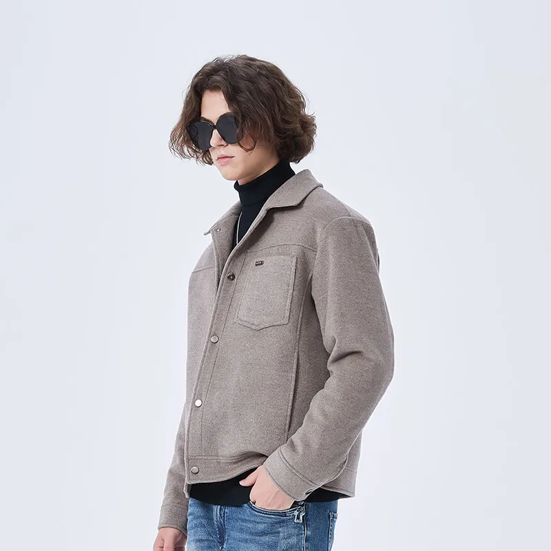 DAVID NAMAN Coats Men Gray-4