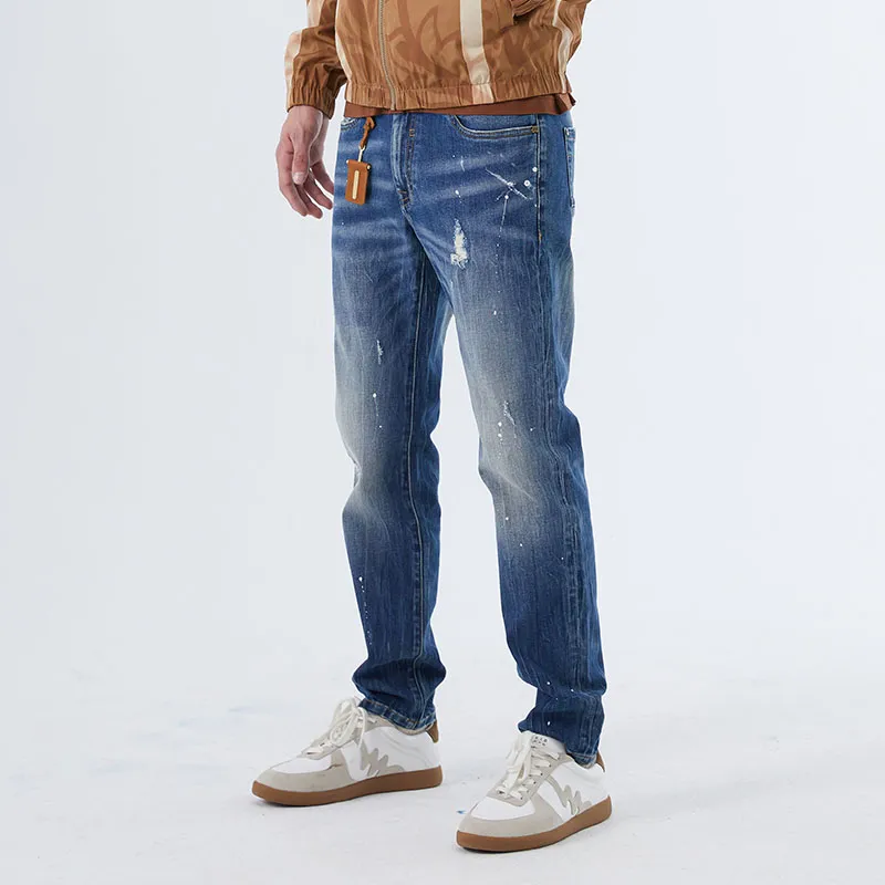 DAVID NAMAN Jeans Men Denim Blue-5