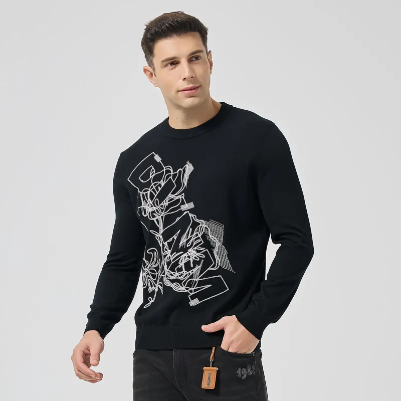 DAVID NAMAN Sweaters Men Black-2