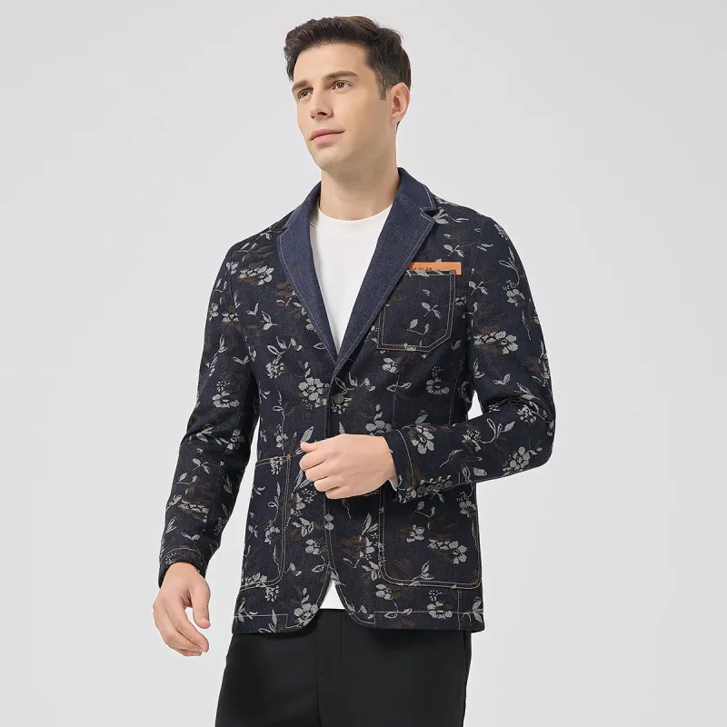 DAVID NAMAN Business Suits Men Dark Brown-5