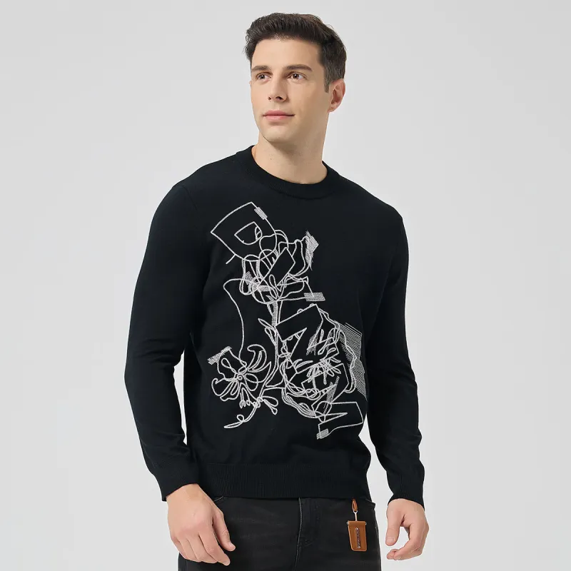 DAVID NAMAN Sweaters Men Black-5