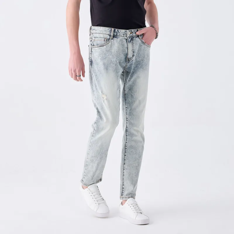 DAVID NAMAN Jeans Men Light Gray-3