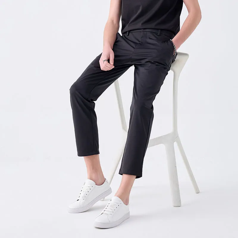 DAVID NAMAN Spring And Summer Casual Pants Men's Black-2