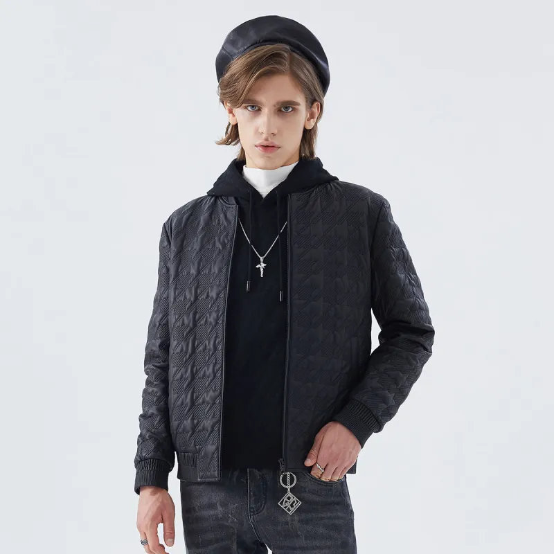 DAVID NAMAN Leather Jackets Men Black-4