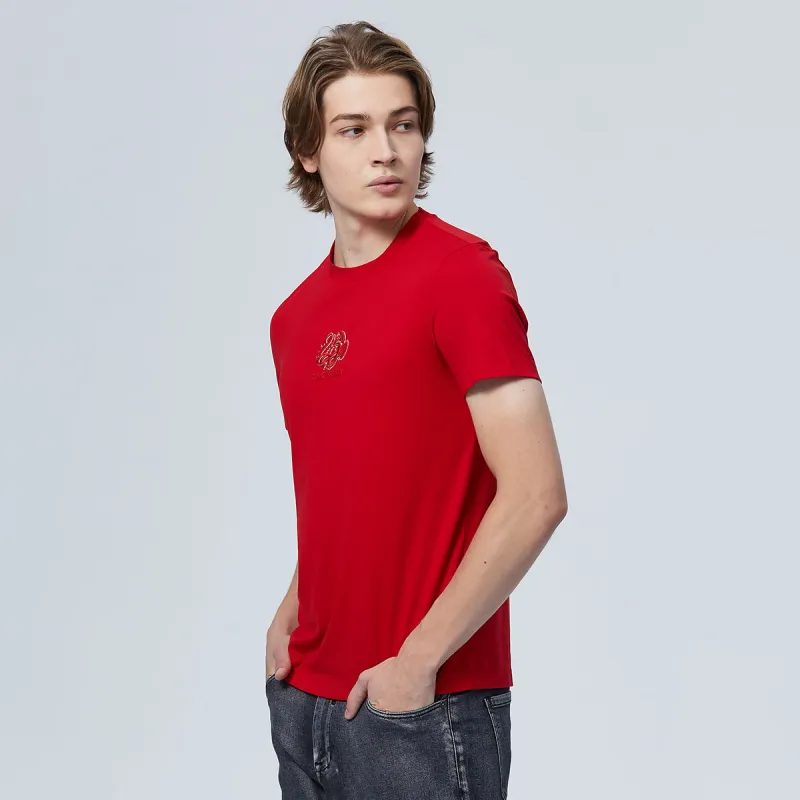 DAVID NAMAN SS24 T Shirt Men's Red-4