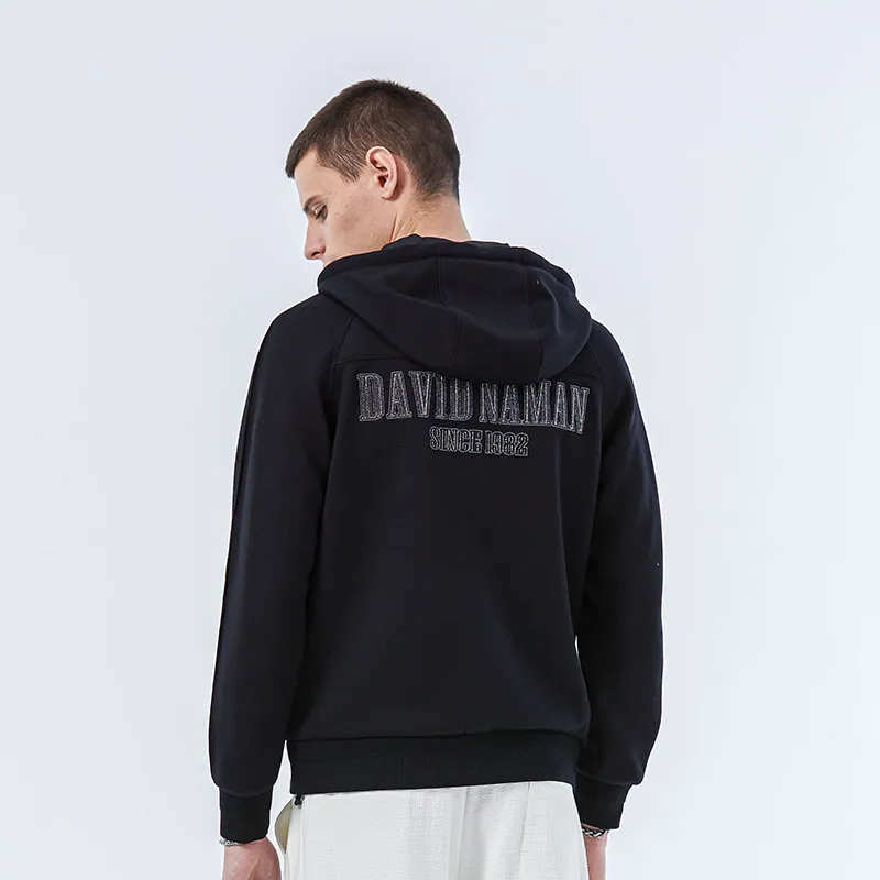 DAVID NAMAN Jackets Men Black-3