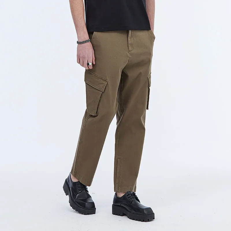 DAVID NAMAN Cargo Pants Men Khaki-4