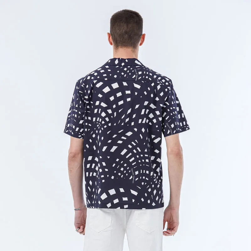 DAVID NAMAN Shirts Men Navy Blue-5