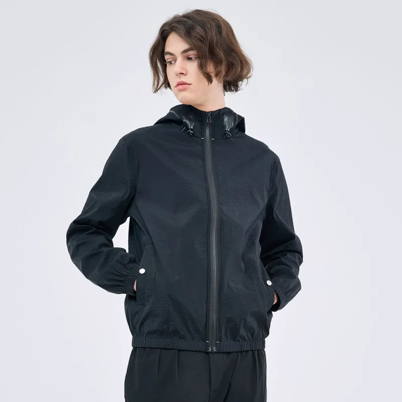 DAVID NAMAN Jackets Men Black-7