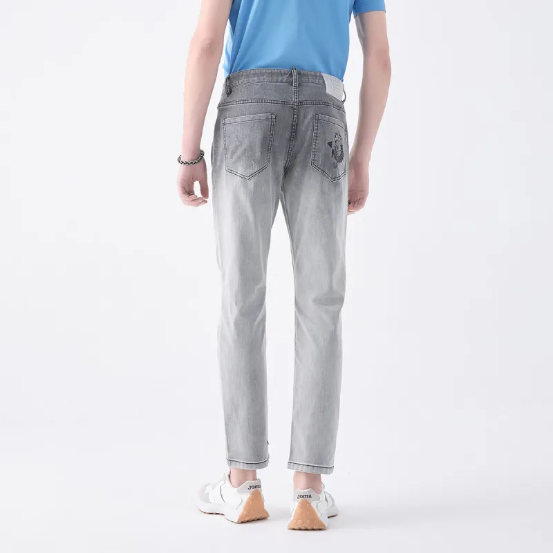 DAVID NAMAN Jeans Men Gray-5