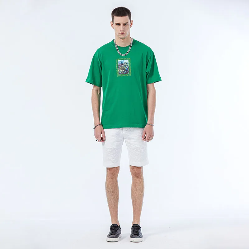 DAVID NAMAN Casual Shorts Men White-2