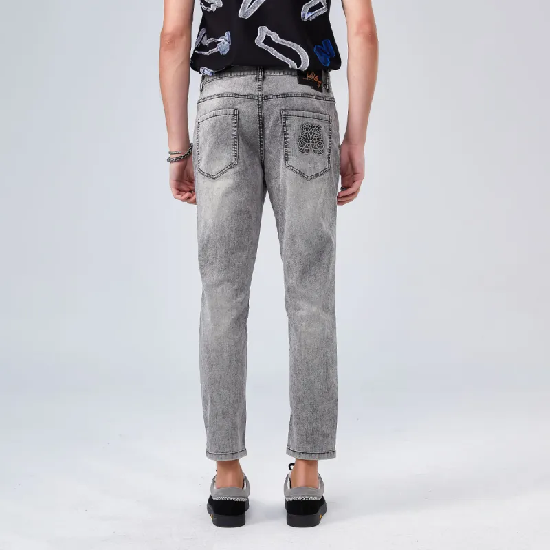 DAVID NAMAN Jeans Men Gray-4