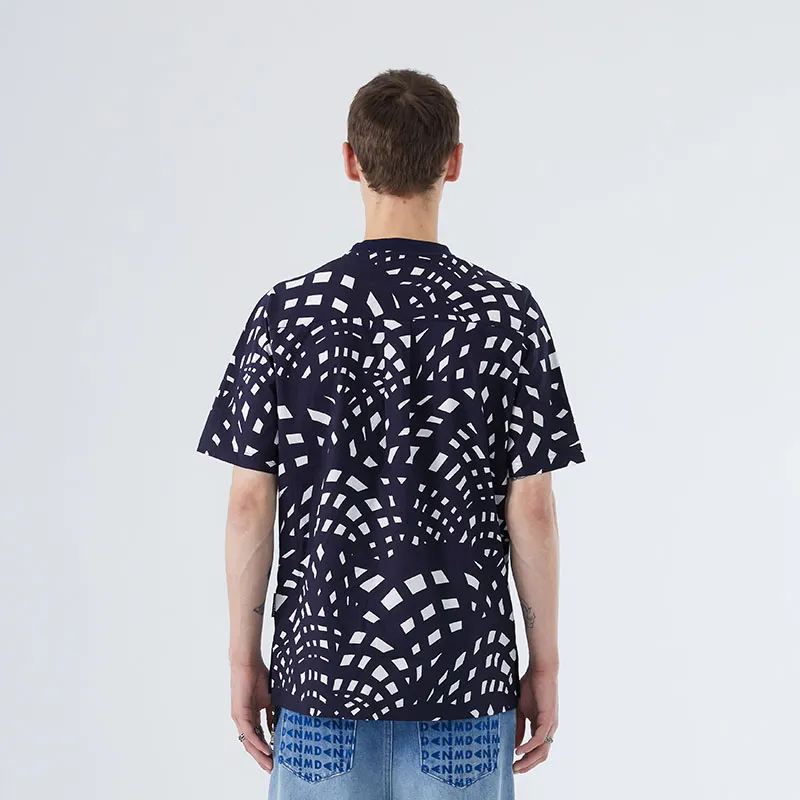 DAVID NAMAN T Shirts Men Navy Blue-3