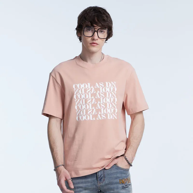 DAVID NAMAN T Shirts Men Pink-2