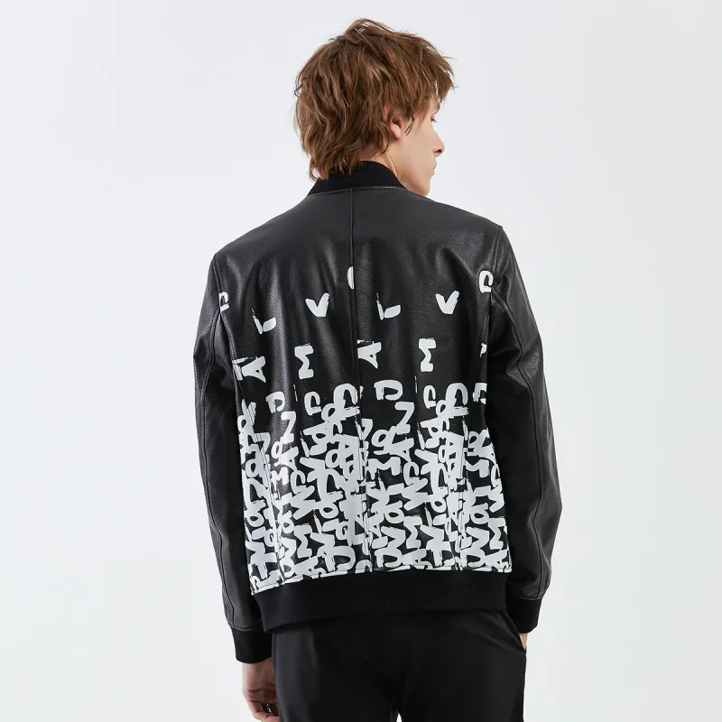 DAVID NAMAN Leather Jackets Men Black-3