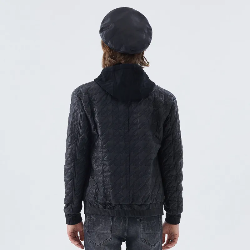 DAVID NAMAN Leather Jackets Men Black-3