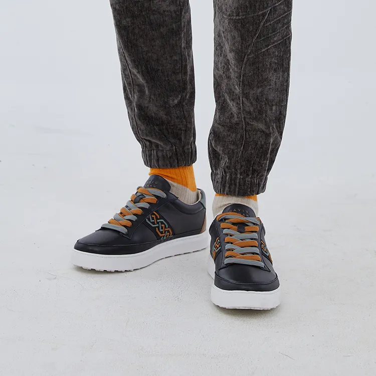 DAVID NAMAN Stylish Skateboarding Shoes Men's Black-12