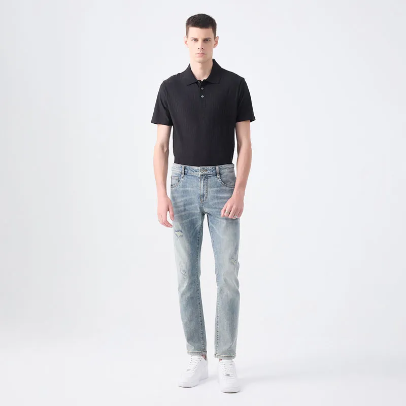 DAVID NAMAN SS24 Jeans Men's Light Blue-6