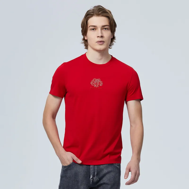 DAVID NAMAN SS24 T Shirt Men's Red-2