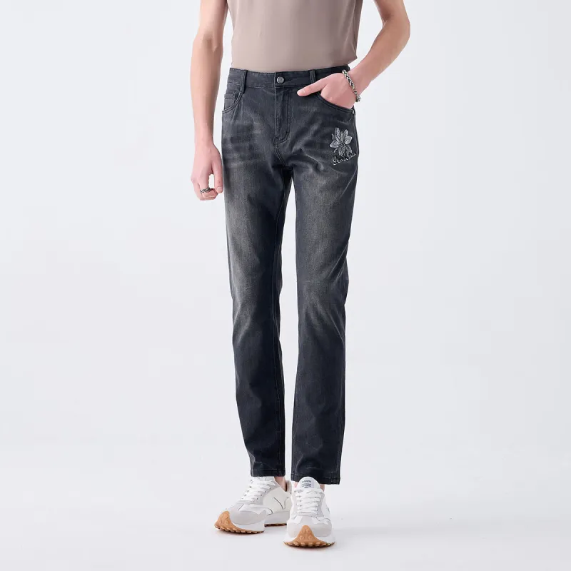 DAVID NAMAN Jeans Men Dark Gray-7