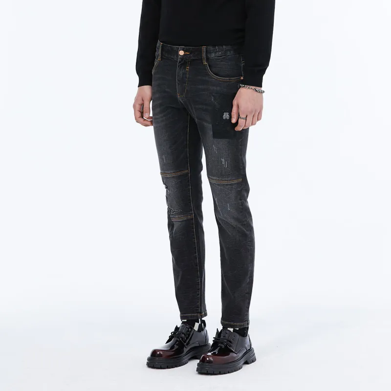 DAVID NAMAN Jeans Men Black-4