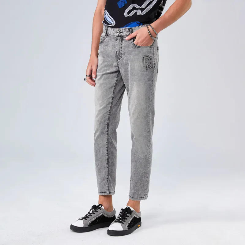 DAVID NAMAN Jeans Men Gray-5