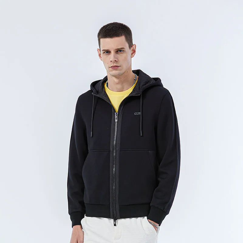 DAVID NAMAN Jackets Men Black-5
