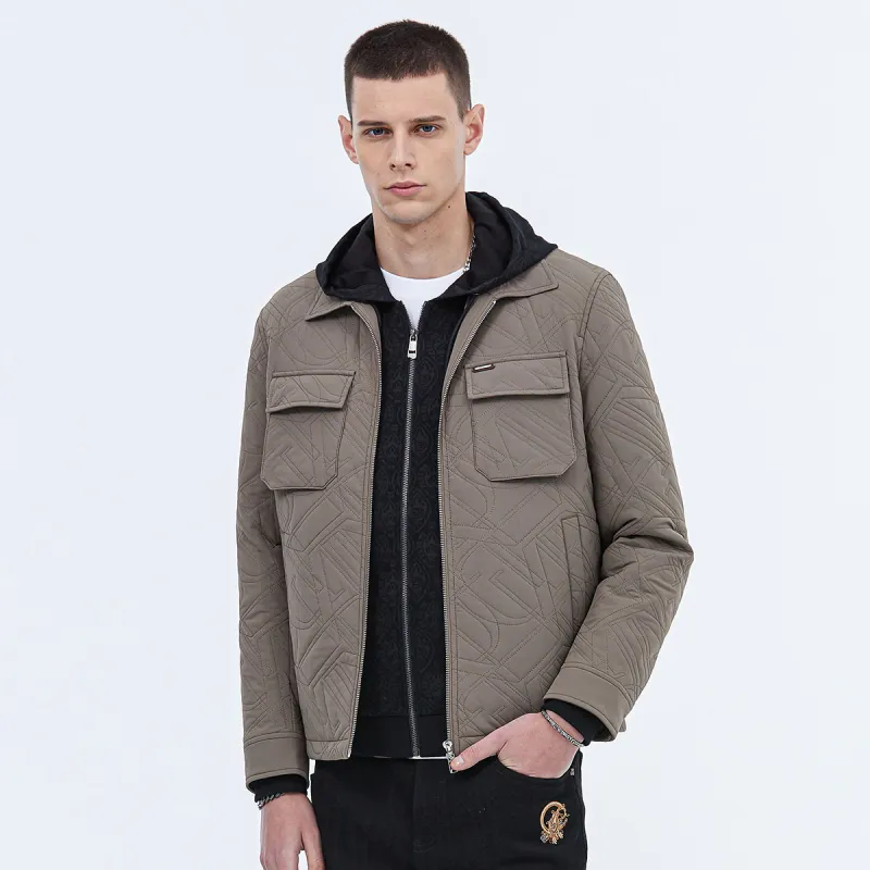 DAVID NAMAN Puffer Jackets Men Khaki-3