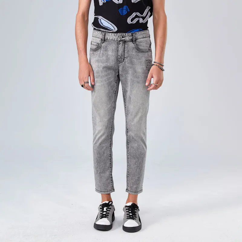 DAVID NAMAN Jeans Men Gray-2